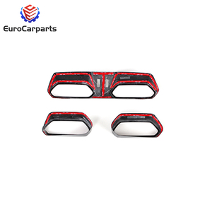 Eurocar para Urus, Molduras Interiores de Fibra de Carbono de Lujo, Marco de Control Central, Cubiertas para Rejillas de Ventilación, Adhesivos, Kits de Molduras para el Tablero - Product Image 2