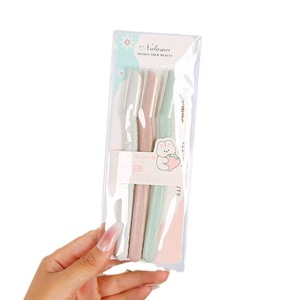 123 Folding Eyebrow Trimmer Set 3-Pack Plastic Squared Tip For Men Women <b>Makeup</b> <b>Tools</b> - Product Image 4