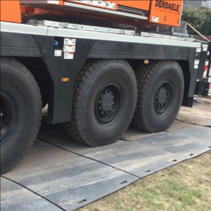 Bán nhiệm vụ nặng nề PE sàn nhựa HDPE mặt đất bảo vệ thảm tùy chỉnh cắt xây dựng tạm thời Road Mat bảo vệ - Product Image 3