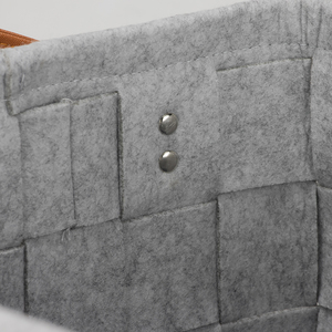 Có Thể Gập Lại Hình Chữ Nhật Cảm Thấy Giỏ Lưu Trữ Với Xử Lý Có Thể Gập Lại Dệt Lưu Trữ Container Tổ Chức Hình Dạng Vuông - Product Image 4