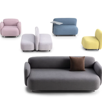Ensemble de canapés de salon de style européen, mobilier moderne, très vendu, confortable, en tissu doux pour la maison