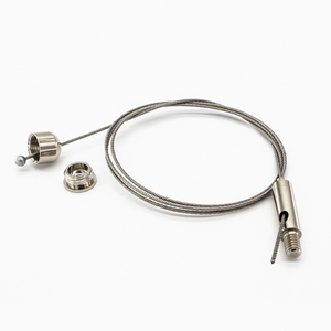 Kit de <span class=keywords><strong>suspension</strong></span> réglable pour grille de plafond avec câble en <span class=keywords><strong>acier</strong></span>, pour luminaires et autres accessoires d'éclairage - Product Image 6