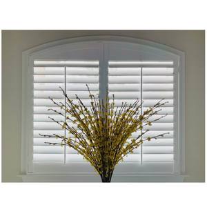 Volets de plantation blancs comme neige persiennes en pvc volets de fenêtre électriques intérieurs de Chine - Product Image 2