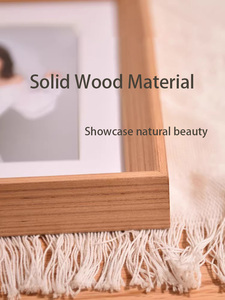 Juego de Marcos de <span class=keywords><strong>Fotos</strong></span> Creativos de Madera con Diseño Hueco, Venta al por Mayor, Marcos Cuadrados Nórdicos de 6, 7, 8, 10 y 16 Pulgadas, Formato A4 - Product Image 3