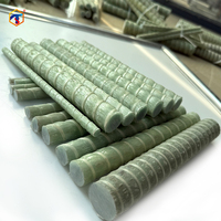 Varilla de Fibra de Vidrio GFRP/FRP, Totalmente Roscada, Alta Resistencia, Resistente a la Corrosión, Corte y Doblado Personalizados, Refuerzo para Construcción