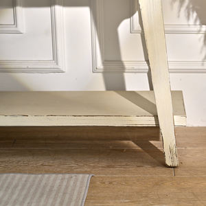 Table console en bois massif à 3 tiroirs, style rustique campagnard, design antique, durable, pour salon, salle à manger, entrée, hôtel - Product Image 6