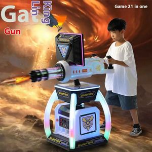 Nouvelle console de jeux d'arcade commerciale pour enfants, rechargeable, avec paiement par code QR, pour jeux à monnayeur, modèle Gatling Gun Machine - Product Image 2