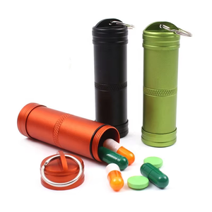 <span class=keywords><strong>Bouteille</strong></span> <span class=keywords><strong>de</strong></span> pilule <span class=keywords><strong>de</strong></span> médecine en alliage d'aluminium étanche Portable pour les activités <span class=keywords><strong>de</strong></span> plein air escalade pour le camping d'entrepôt d'urgence <span class=keywords><strong>de</strong></span> survie - Product Image 1