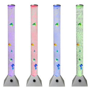 Aquarium Decoration Water Column Night Light Ambience Decorative <strong>Bubble</strong> LED Multi-color Artificial Jellyfish <strong>Fish</strong> Design <strong>Lamp</strong> - Product Image 1