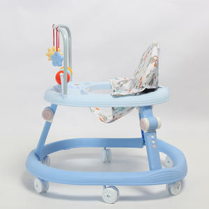Bambini di alta qualità popolare pieghevole regolabile musicale Sit to Stand apprendimento Baby Walker con ruote telaio in ferro - Product Image 5