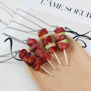 ใหม่กระเป๋าถือกุญแจรถเสน่ห์การตกแต่งที่ทำด้วยมือสนุกจำลองย่างหอยนางรมหอยเชลล์จี้สร้อยคอให้กับลูกสาวของฉัน - Product Image 3