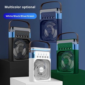 Petit ventilateur électrique à cinq trous pour bureau, dortoir d'étudiant, 5V, vent puissant avec lumière et fonction d'humidification pour usage domestique - Product Image 2