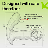 Neu Eingetroffener App-gesteuerter Vibrator Frauen Sexspielzeug Klitoris-Saugvibrator und G-Punkt-Stimulator Rotationsvibrator