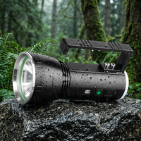 Linterna de Mano de Alta Resistencia, Súper Brillante, de Alto Lumen, Recargable, de Larga Duración, LED, para Emergencias y Exteriores