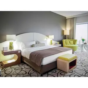 Hilton Hotel Custom Made FF E Project Luxury 5 Star Modern Hotel Bedroom Bed Room Furniture Set Hotel Furniture