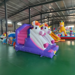 Unicorno magico <span class=keywords><strong>castello</strong></span> gonfiabile con trampolino scivolo combinato all'ingrosso casa di rimbalzo per affari di noleggio <span class=keywords><strong>del</strong></span> partito - Product Image 3
