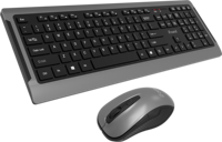 Set Keyboard dan Mouse Nirkabel 2.4GHz Ultra-tipis Ergonomis Set Mouse Optik Nirkabel
