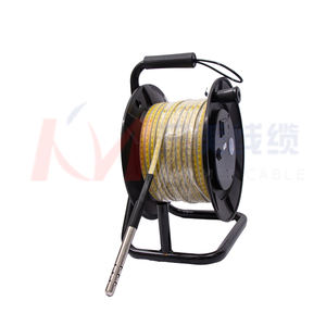 Jauge de niveau d'eau à grand diamètre en PE, étanche IP68, avec roues, <span class=keywords><strong>règle</strong></span> en acier de 500 m, précision de 0,1 %, <span class=keywords><strong>alarme</strong></span> sonore et lumineuse, batterie 9V, pour puits profond - Product Image 5