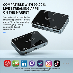 OEM live streaming Card âm thanh Bộ chuyển đổi âm thanh cho <span class=keywords><strong>Iphone</strong></span> Android điện thoại di động chuyển đổi tai nghe jack Splitter - Product Image 3