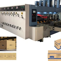 Impresora Flexográfica Automática de 3, 4 y 5 Colores de Velocidad Media, Ranuradora, Cortadora, Máquina de Impresión de Cajas de Cartón Corrugado