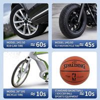 Compresseur d'air portable sans fil 150 PSI avec manomètre numérique, monocylindre, pour voiture, moto, vélo