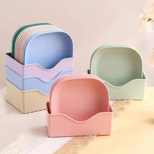 Multifunctional Household Desktop Storage Tray Living Room Base Bone Spitting Dish Garbage Tray Dining Table Disposable Plates - Product Image 6