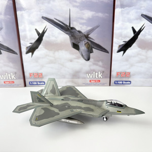 Modèle d'<span class=keywords><strong>avion</strong></span> de chasse furtif F22 F-22 <span class=keywords><strong>Raptor</strong></span> de l'armée américaine à l'échelle 1/100, en alliage, style militaire, jouet fini simulé, cadeau - Product Image 6