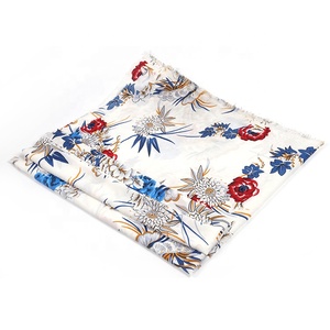 Pop Léger Chine Style Tissé Poly Imprimé Grande <span class=keywords><strong>Fleur</strong></span> Bulle Crêpe Tissu - Product Image 4