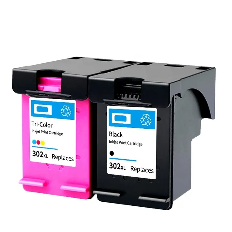 EBEST Kartrid Tinta Printer Pengganti untuk HP302XL Reman untuk Hp Printer Inkjet