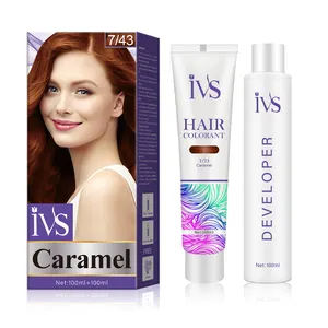 IVS Cream Tinte Cabello Color Hot Sale Coloring Products Hair Dye Oem Caramel Hair Color Cream For Africans Hair Dyeing Cream