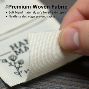 Wholesale Non-Woven Washable Sew on Private Design Custom Brand <b>Name</b> Machine Woven Loop <b>Labels</b> for T-shirts - Product Image 2