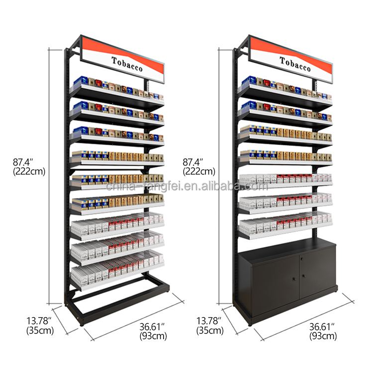 cigarettes display for sale Cigarette Stand Store Customized Metallic Smoke Shop Shelves Counter Furniture Cases with Led Light Rack Tobacco Cabinet Our products are 100% guaranteed from manufacturer defects. Cigarette Retail Cabinet Commercial Retail