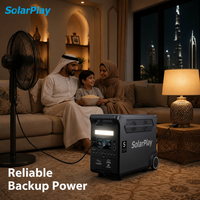 Solarplay Grosir Pembangkit Listrik Tenaga Surya 3840Wh Pengisian Cepat MPPT dengan Kotak Portabel yang Dibuat untuk Menahan Panas Ekstrem
