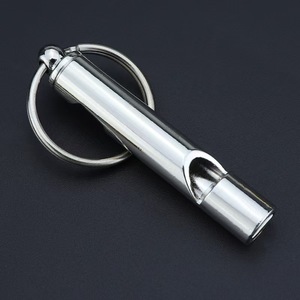 Aluminum Alloy Dual Frequency Survival Whistle Multi Color Durable Outdoor Rescue EDC Tool Keychain - Product Image 3