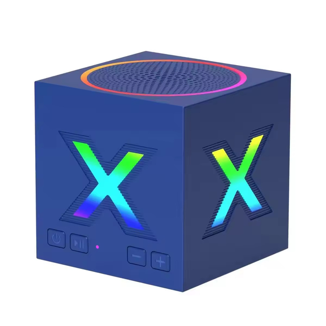 RGB Magic Cube Wireless Speaker for Computer Mobile Phone Use Durable for Outdoor Home Use HIFI Stereo Sound Portable Speaker