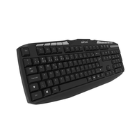 KB250-teclado con cable, cómodo, de tamaño completo, ultrafino, 12 teclas Multimedia, para oficina
