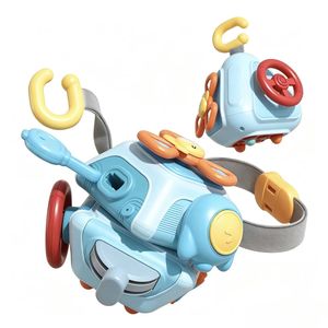 Sensory Six-Sided Rotating Plastic Ball <b>Puzzle</b> Ball-Catching Toy Educational Musical Busy Cube Baby Toy with 10 Different Modes - Product Image 5