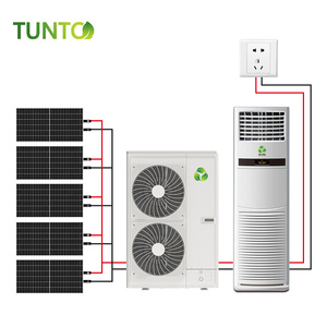 เครื่องปรับอากาศแบบตั้งพื้นไฮบริดพลังงานแสงอาทิตย์ 6 แรงม้า 4 ตัน 48k 60kBTU ประหยัดพลังงาน ใช้ได้ทั้งไฟ AC และ DC สำหรับโรงแรมและบ้าน ประหยัดพลังงาน - Product Image 3