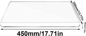 Planche à découper en acrylique transparente antidérapante, grande planche à découper en acrylique avec rebord pour la cuisine - Product Image 4