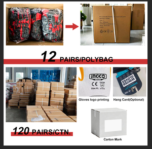 Guantes de trabajo de construcción personalizados-Venta al por mayor Guantes de jardín recubiertos de nitrilo Opciones impresas personalizadas disponibles - Product Image 6