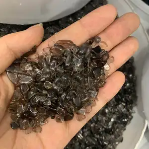 Groothandel kristallen reiniging-Groothandel Hoge Kwaliteit Natuurlijke Rookkwarts Kristallen Tuimelt Chips Chakra Feng Shui Quartz Healing Stone