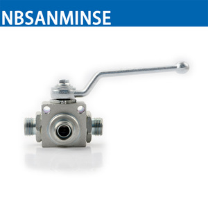 บอลวาล์ว Nbsanminse ขนาด 1 นิ้ว ทำจากเหล็กกล้าคาร์บอน สำหรับน้ำมันแรงดันสูงและระบบไฮดรอลิก - Product Image 1