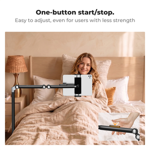 Soporte Universal para Tablet y Teléfono K&F CONCEPT con Base Ponderada de 2.89 kg y Brazo Ajustable de 1.6 m para Cama o Sofá - Product Image 2