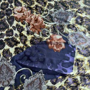 100% lụa viscose ghi ra in ấn vải màu sắc rực rỡ với thiết kế độc đáo chất liệu lụa cao cấp - Product Image 2