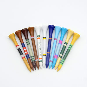 Tees de golf personnalisés en gros directs d'usine paquet de boîte à cigarettes coloré personnalisé tees de golf en bambou durables incassables - Product Image 5