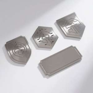 CNC Machining Service Aluminum Etched Custom Logo Stainless Steel Identification Plate Nameplate Laser Engraved Metal <b>Tag</b> - Product Image 2