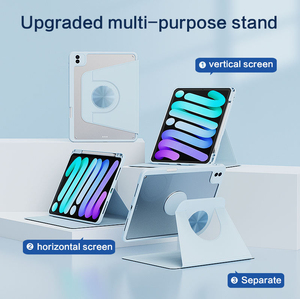 Funda Universal Giratoria 360° para iPad 7/8/9 Generación-10.2, Funda de Cuero PU con Función de Activación Inteligente y Ranura para Lápiz - Product Image 3