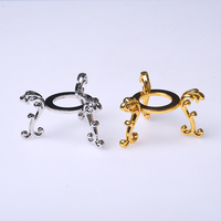Support de boule de cristal en métal de couleur or et argent, forme de trépied, nouveau design, base sphérique pour le Feng Shui