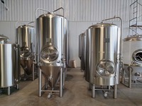 Vente Flash : Cuve de Fermentation de Bière à Petite Échelle en Acier Inoxydable de Qualité Alimentaire, 1200L, Simple ou Double Paroi