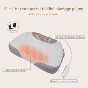 Dispositif de Traction multifonction à dossier réglable, extenseur de cou, chauffage électrique, Massage, oreiller de cou de sommeil - Product Image 3